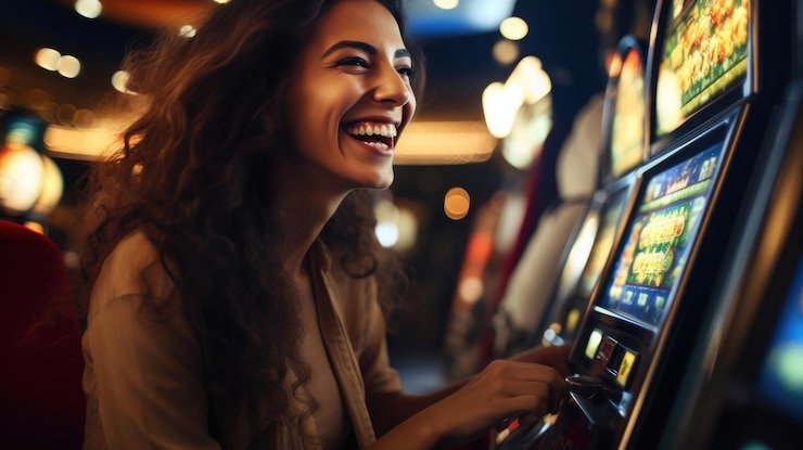 Antarmuka pengguna icslot dengan menu kategori pasar PMPL